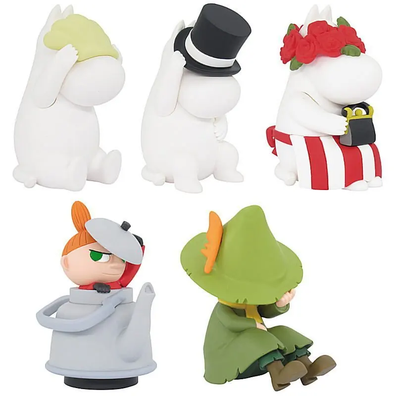 TOMY Gashapon Капсульная Игрушка Аниме Фигурка мумины жирная семья табак маленькая моя