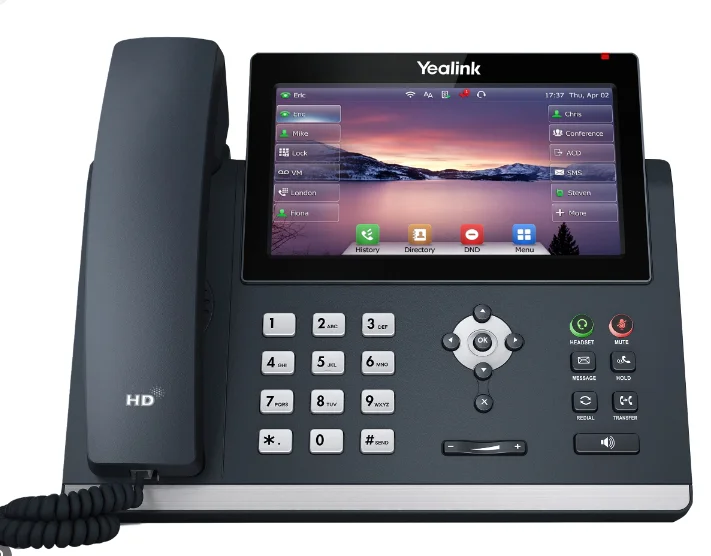 IP-телефон Yea*link SIP-T48U — проводной настенный монтаж