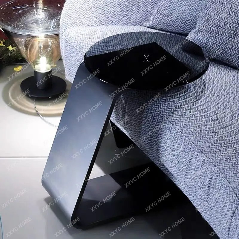 Современный минималистичный диван-тарелка из нержавеющей стали с круглой