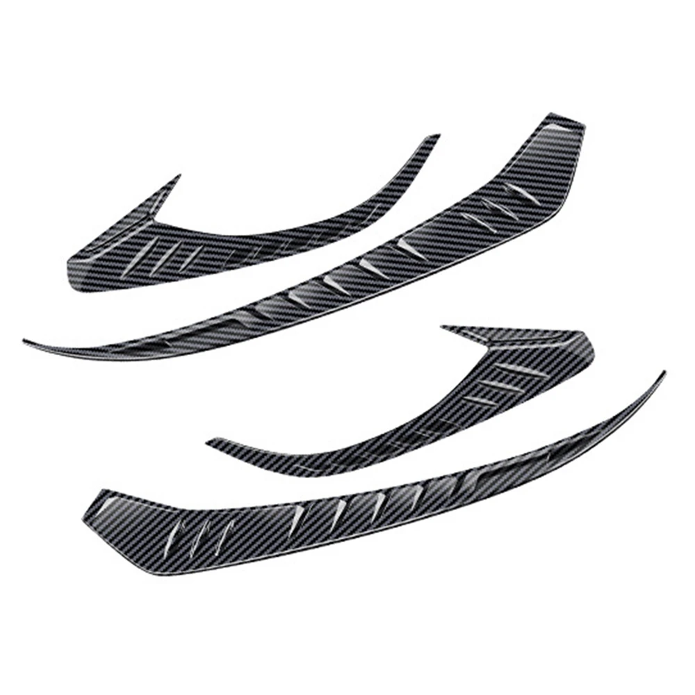 

Car Carbon Fiber Front Headlights Eyebrows Eyelids Cover Eyelash Head Light Lamp Stickers for HRV HR-V Vezel 2021 2022