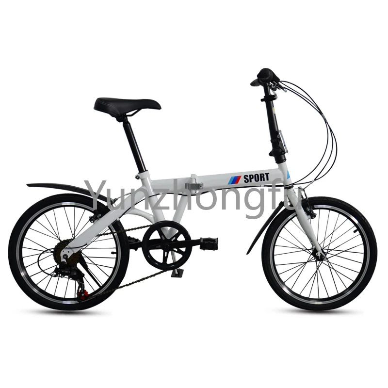 Folding Bike KOSDA Manufacturer Sells 20 Inch Bicycle High Carbon Steel 6 Speed Portable City Small Wheel Folding Bicycle