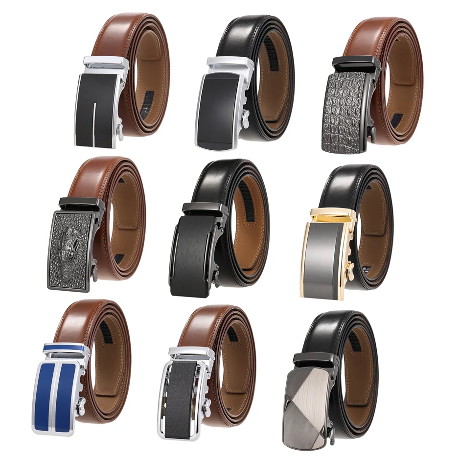 Luxury Designer Belts For Men Metal Automatic Buckle Waist Belt Fashion High Quality Cowhide Men's Belt 3.5cm Width Casual G362