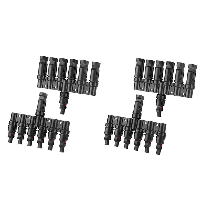 

1Set 6 To 1 T Branch Connector Solar Panel Connectors Cable Splitter Coupler Solar Cable Connectors For RV