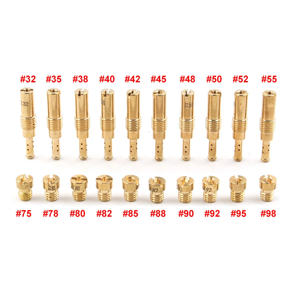 Комплект для замены основной струи 75-98 и медленной 32-55 карбюратора NSR KSR PWK Keihin OKO CVK