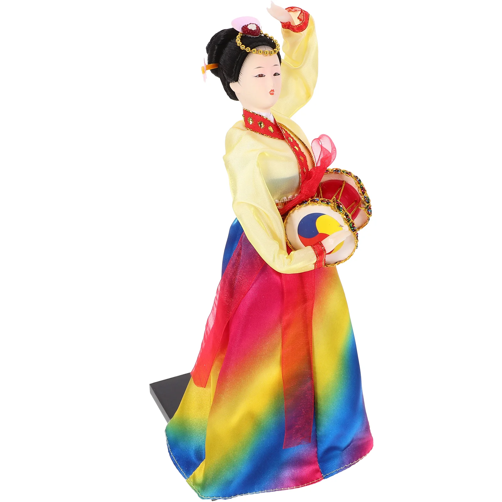 

Decor Traditional Korean Hanbok Handcraft Decoration Puppet Handicraft Decors Silk Figurine Dress Dolls Woman