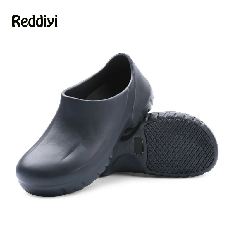 

Restarant Kitchen Non Slip Chef Shoes Hotel EVA Waterproof Oil Proof Work Shoes Food Factory Wear-Resistant Cook Special