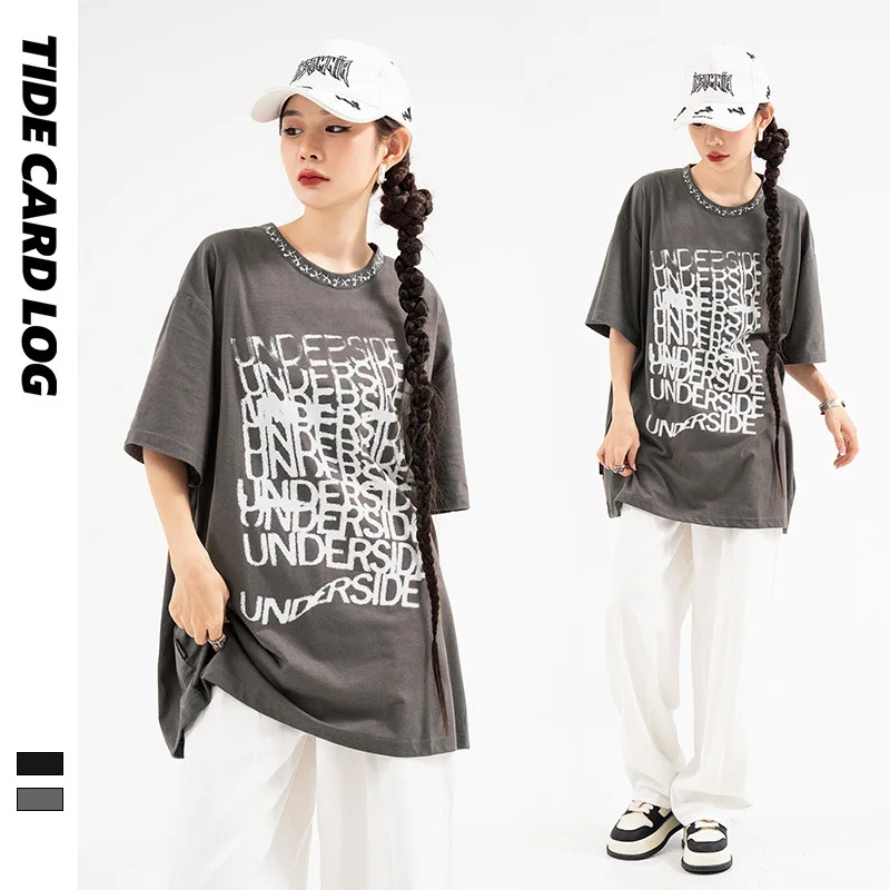 

Traf Official Store Summer Men and Women Oversized T Shirt Fugees Daily Cotton Casual Half T Shirts Fast And Furious Wholesale