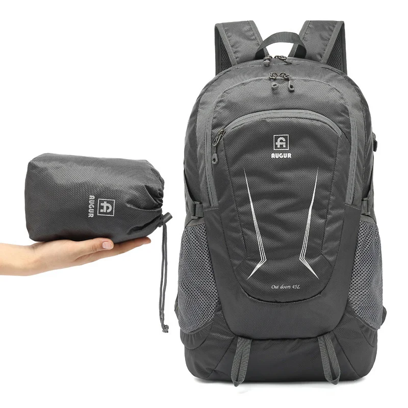 

45L Ultralight Cycling Backpack Folding Travel Trekking Bag Portable Waterproof Camping Hiking Mountaineering Climbing Rucksack
