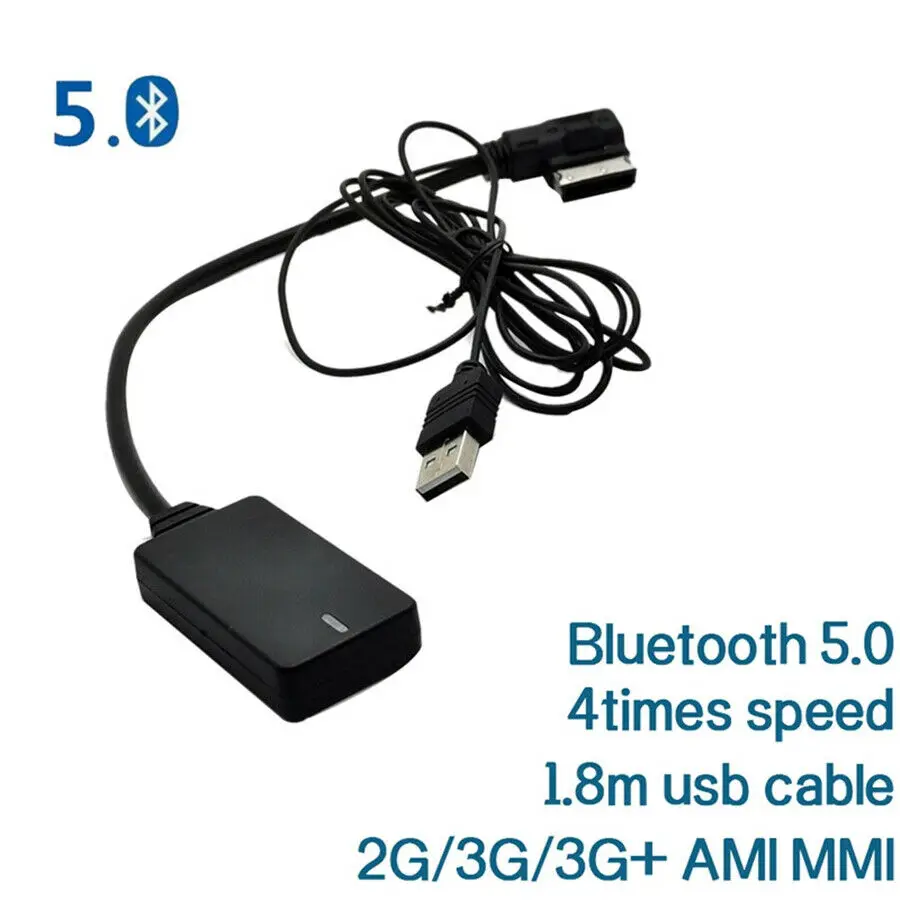 

RYWER Nuovo Audio adattatore per cavo AUX Bluetooth 5.0 Wireless per Radio AMI MMI MDI 2G 3G 3G