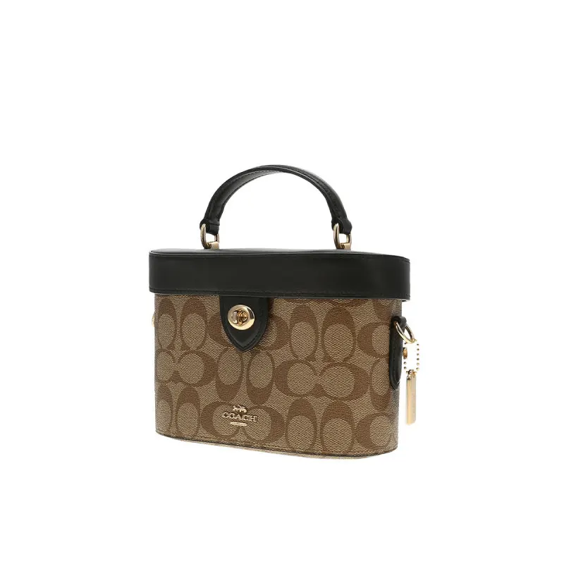 Маленькая женская кожаная сумка-ведро COACH Aolai 78277