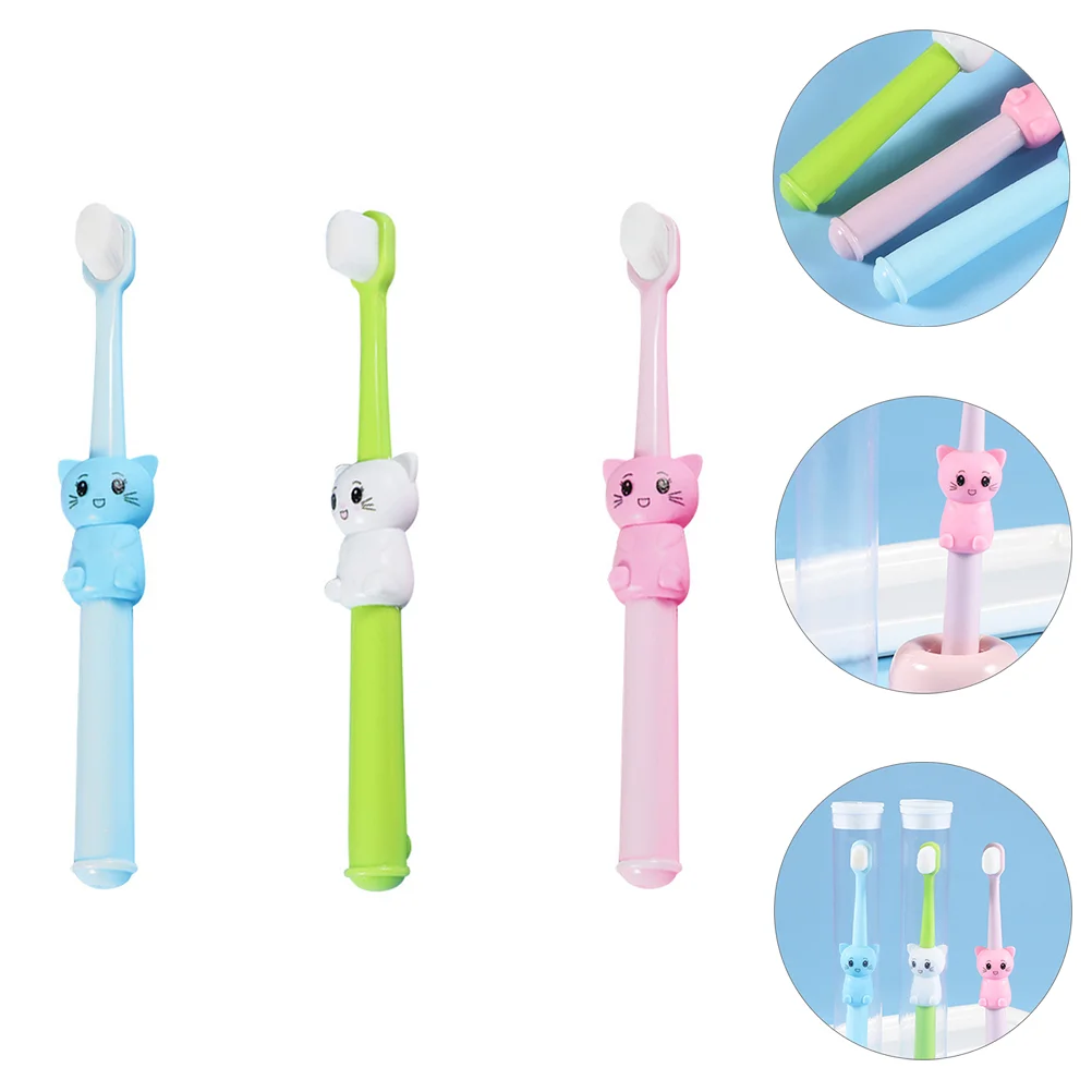

3pcs Kids Toothbrushes Bristles Toothbrushes Children Cleaning Toothbrushes