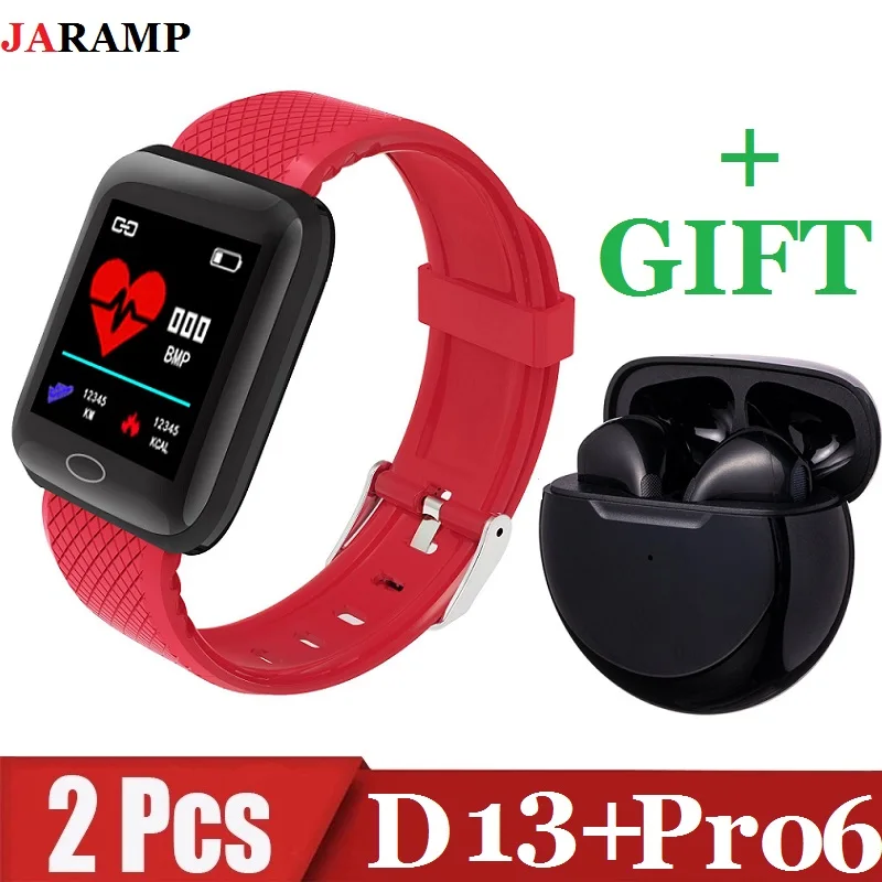 

2pcs D13 Pro6 Smart Watch Electronic Sports Smart Watch Fitness Tracker for Android Smartphone 116plus IP67 Waterproof Watch