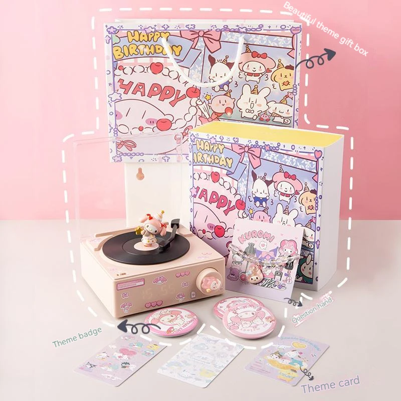 2023 Kawaii Sanrio My Melody Kuromi аниме беспроводной Bluetooth стерео Рабочий стол портативный