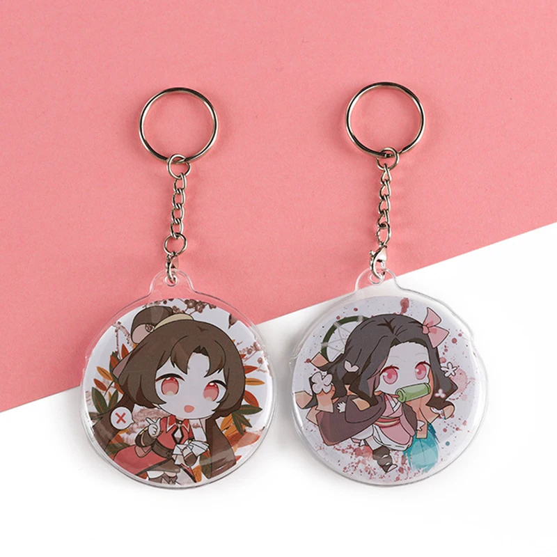 

1pcs Tin Badge Cover Key Kit Round Circular Handmade Accessory Diy Key Chain Craft Round Transparent Display Case