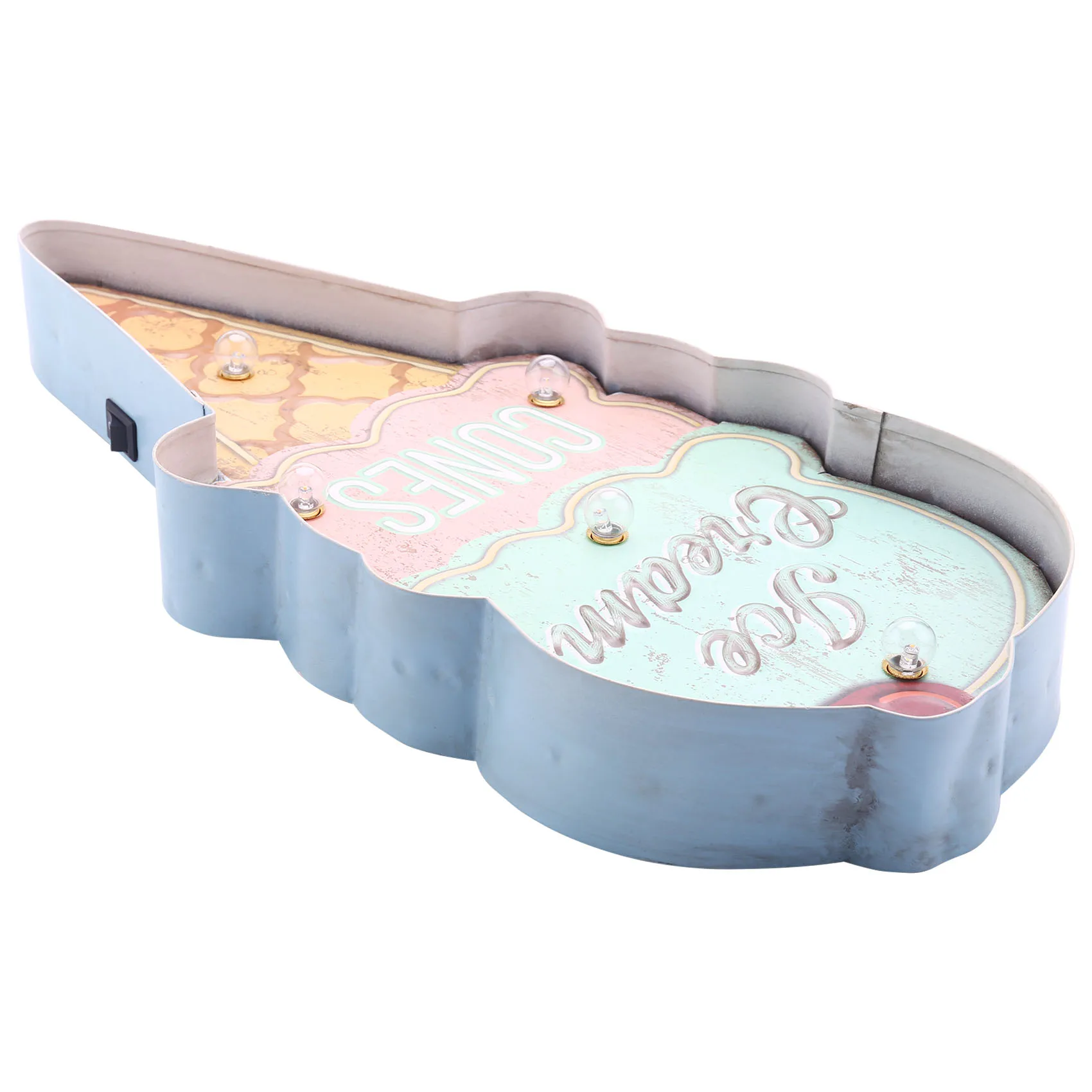 Знаки для мороженого винтажная декоративная неоновая плитка кафе и магазина