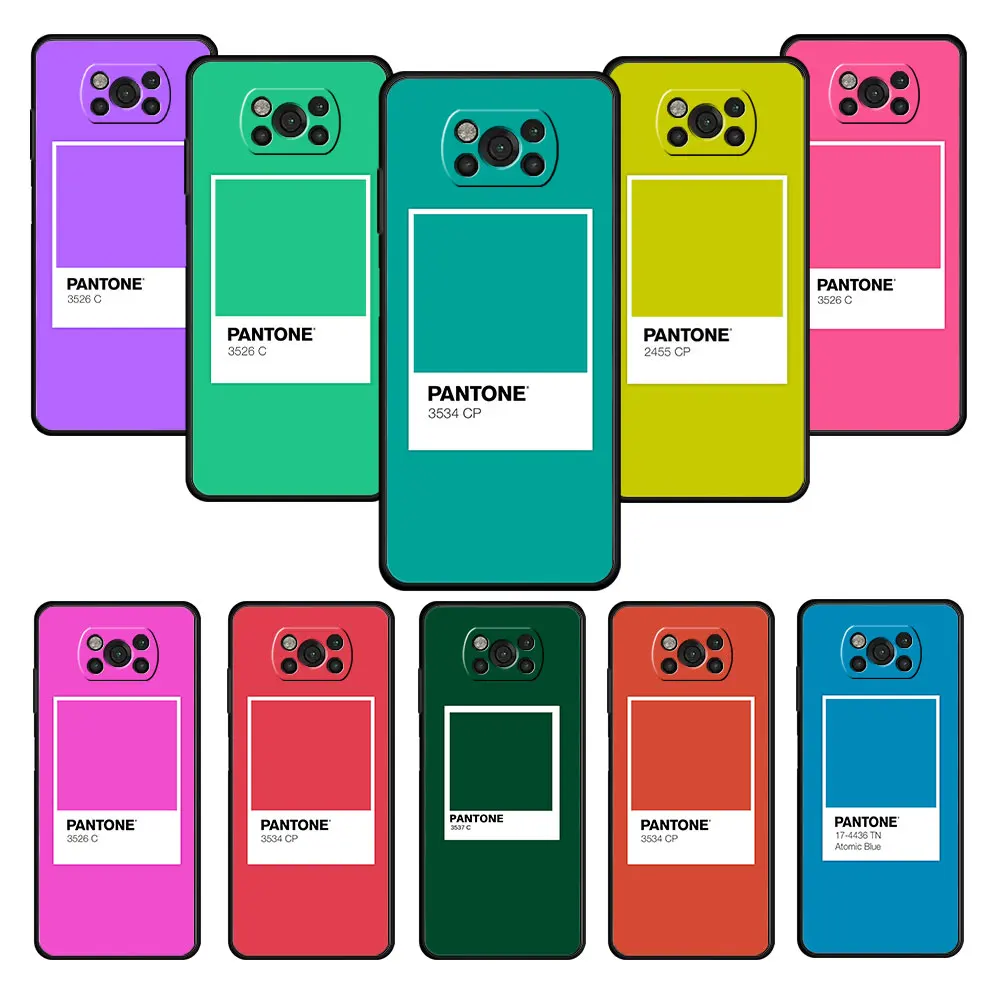 Cell Cell Pantone Colorful Card For Xiaomi POCO F4 GT F3 M3 9T M4 Pro 5G X3 NFC 10T 11T MI 11 lite X4 Celular Coque