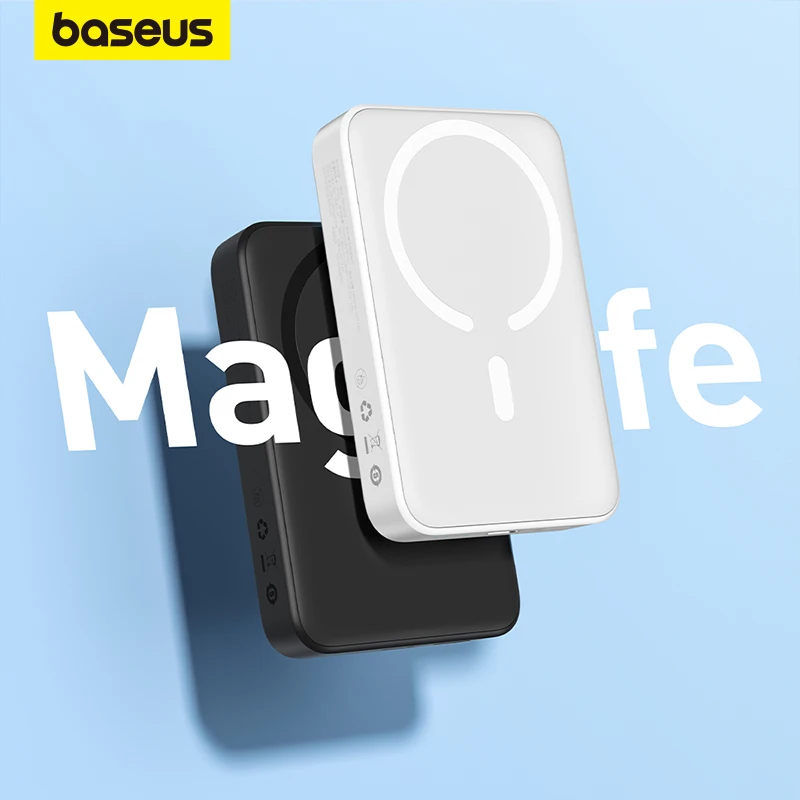 Baseus Power Bank 10000mAh Mini Magnetic Wireless Fast Charge with Auto-wake For iPhone 14 13 12 Pro Max Magsafe Powerbank