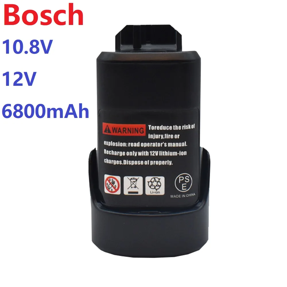 

Li-ion Rechargeable Battery Bosch 10.8V 12V 6800mAh Is Applicable To The Whole Bosch 12V Power Tool Model