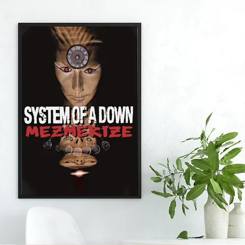 Плакаты из крафт-бумаги в стиле System Of A Down, искусство, живопись, изучение, эстетическое искусство, наклейки на стену небольшого размера