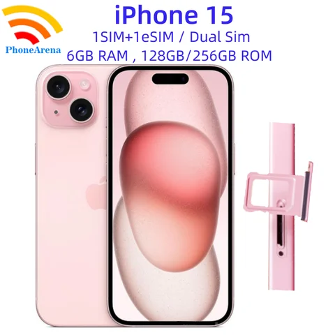 Смартфон Apple iPhone 15, 6/128ГБ, 6/256ГБ, global, Б/у