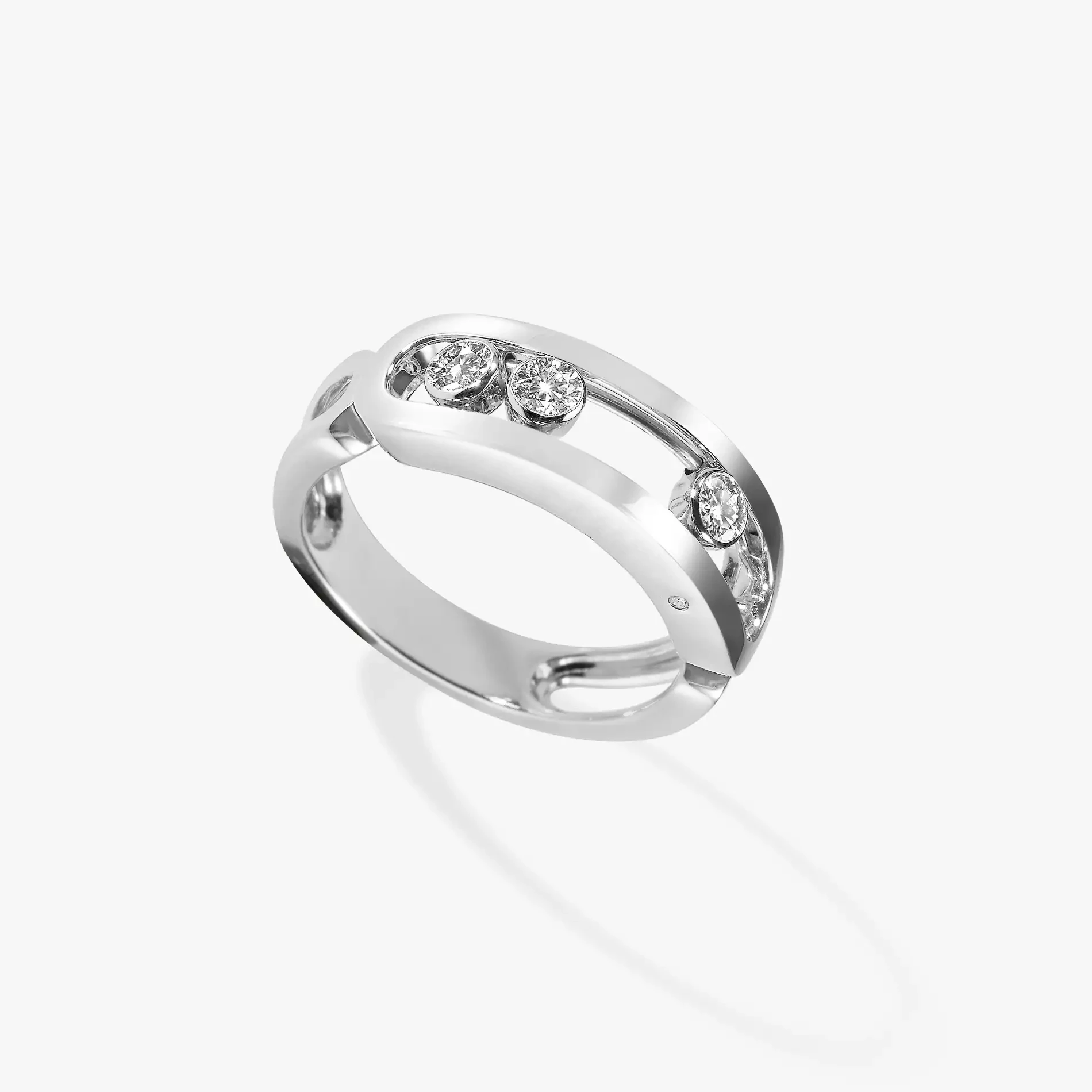 

Оригинальное роскошное и изысканное женское кольцо, раздвижное женское кольцо с тремя яркими камнями, выбор рождественского подарка