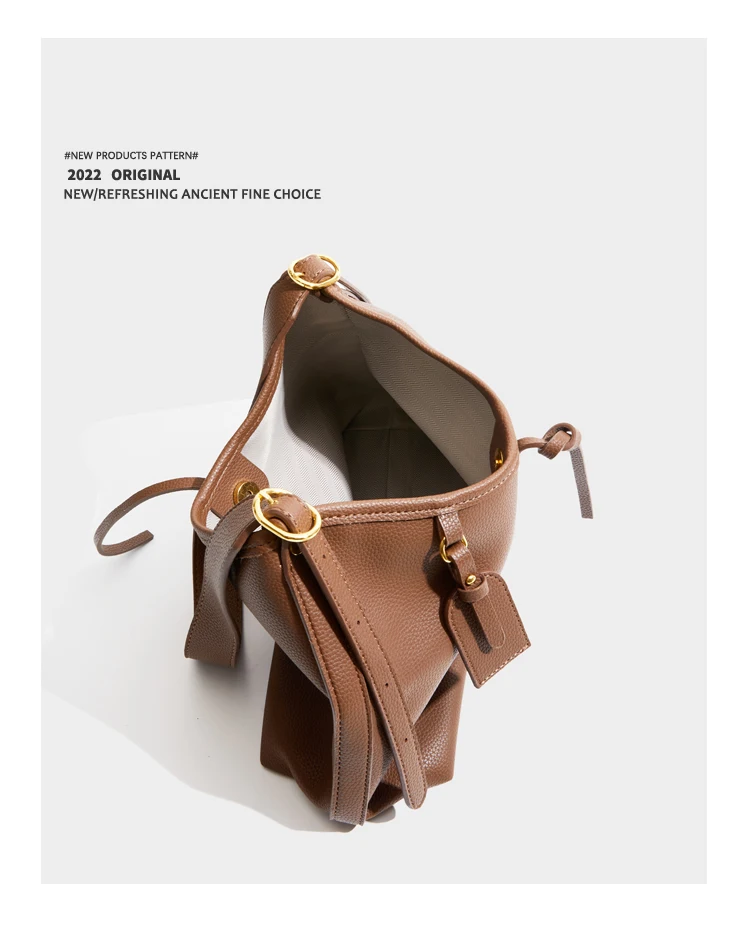 Elmsk 2022 Tote Bag Women High Quality Vintage Bag One Shoulder Bag