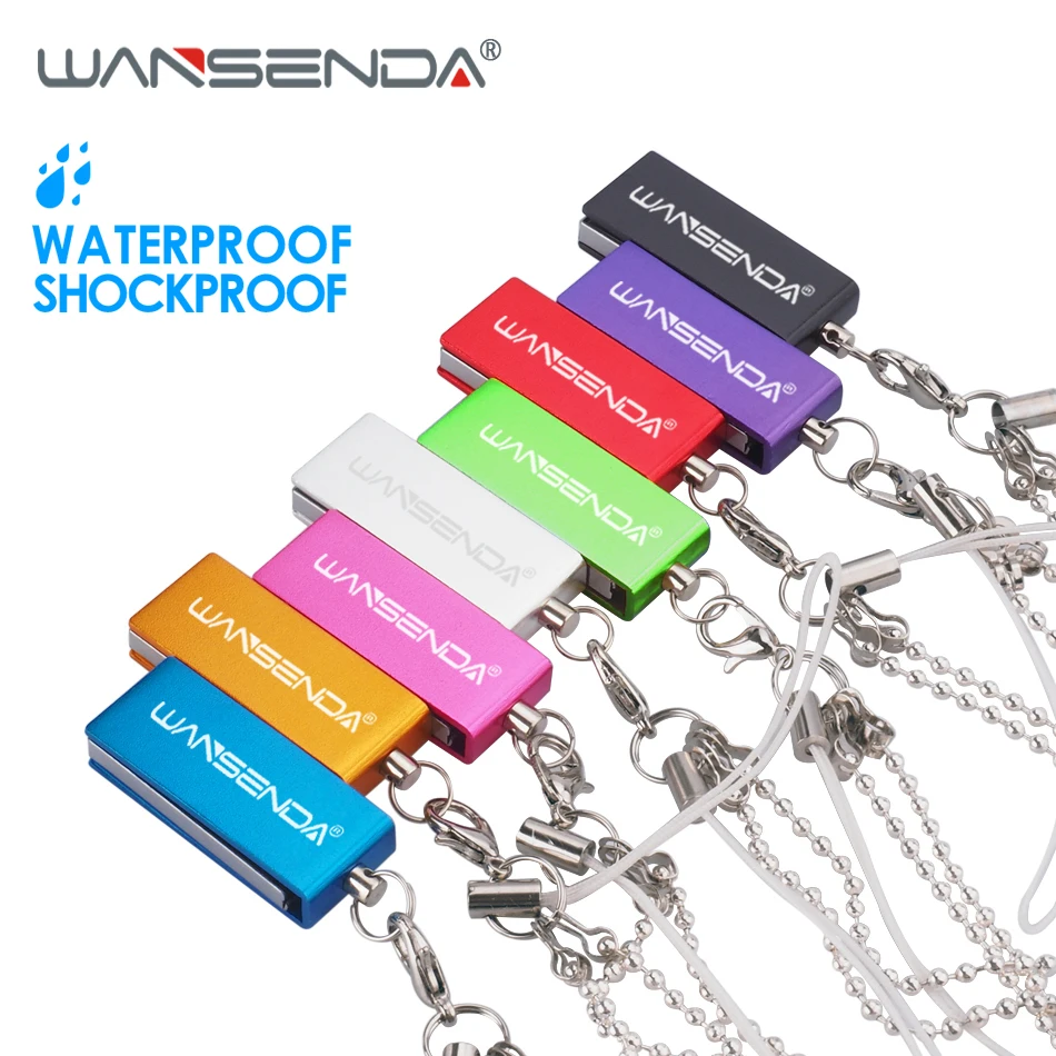 

WANSENDA водонепроницаемый USB флеш-накопитель, 8 ГБ, 16 ГБ, 32 ГБ, 64 ГБ, 128 ГБ