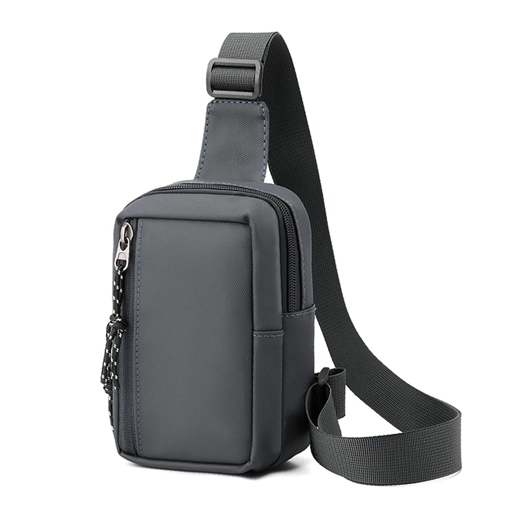 New Multifunction Crossbody Chest Men Bag Male Pack Zipper Fashion Anti-theft Shoulder Messenger Waterproof