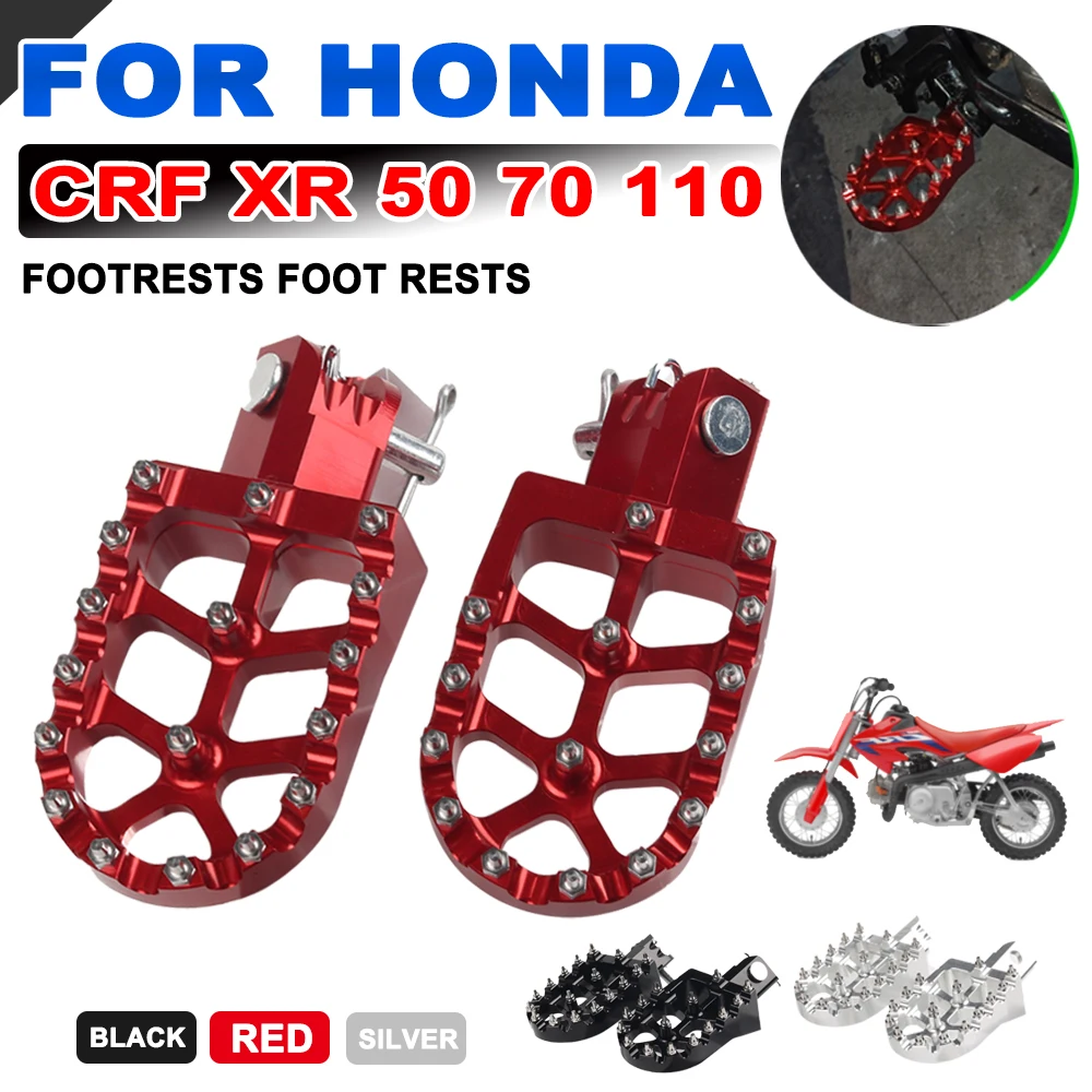 

Footpegs For HONDA CRF XR 50 70 110 M2R SDG DHZ SSR KAYO XR50 CRF70 Pit Bike Motorcycle Accessories Footrests Foot Rests Pedals