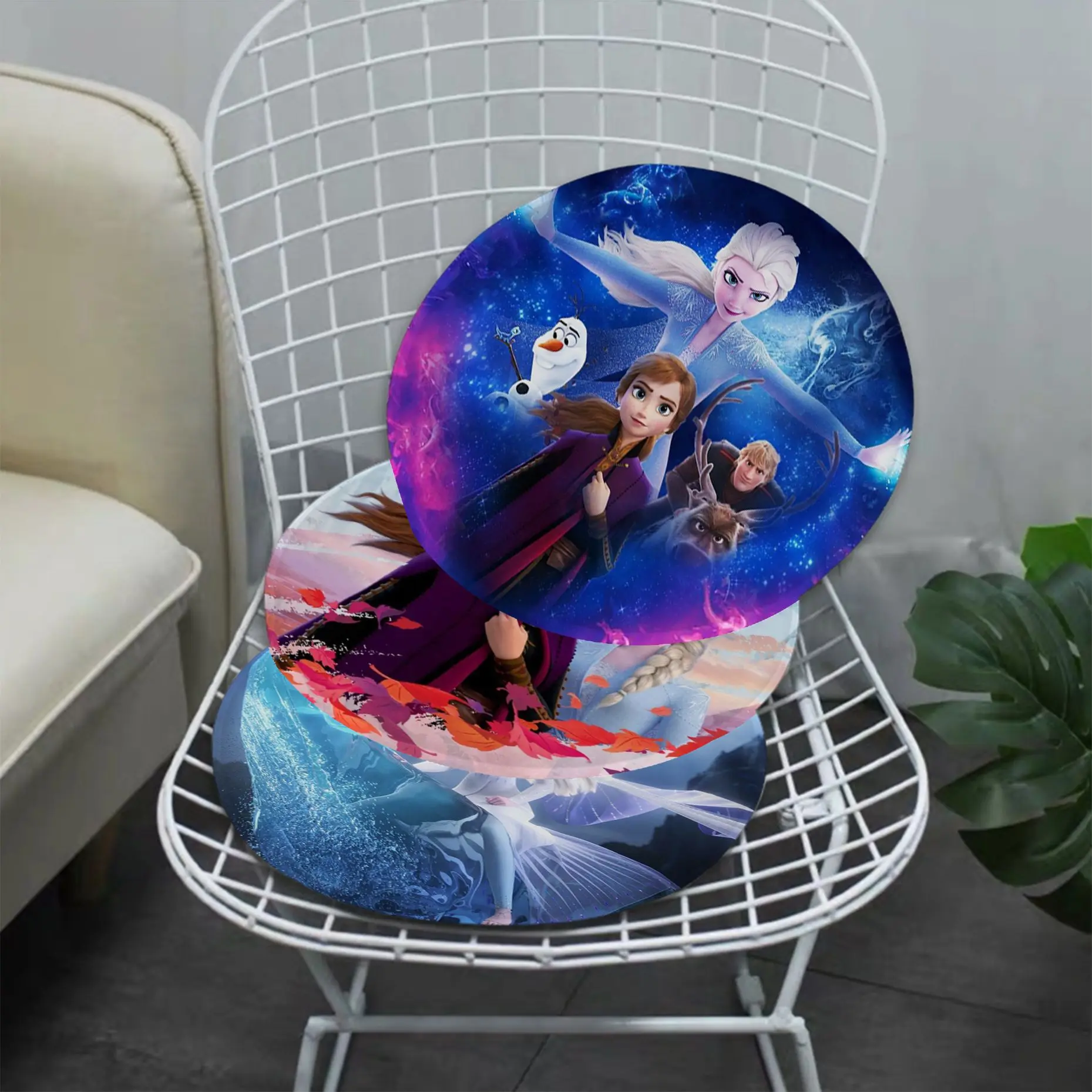 

Disney Elsa Princess Tie Rope Plush Cushion Home Back Cushion Soft Comfortable 50x50cm Sofa Cushion