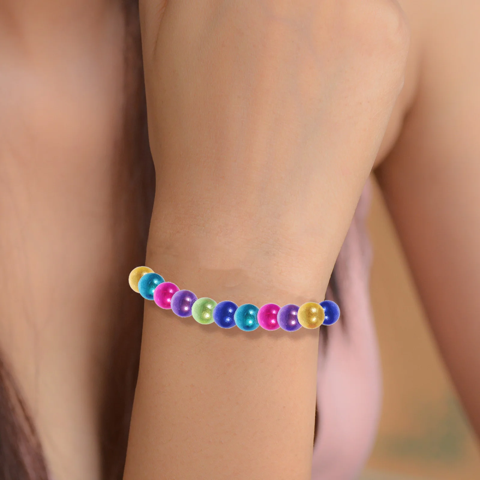 

200 Pcs Beading Necklace Beads Crafts Small Making DIY Loose Acrylic Accessories Bracelet