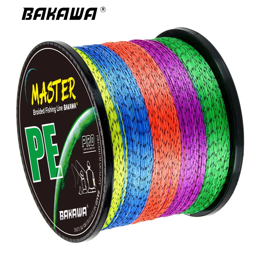 

Леска рыболовная плетеная из ПЭ, 8 нитей, 18-90lb, 100/300/500 м