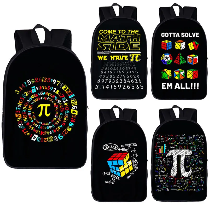 

Mathematical Geometry / Magic Square Print Backpack Children School Bags for Teenager Laptop Backpacks Geek Pi Kids Book Bag