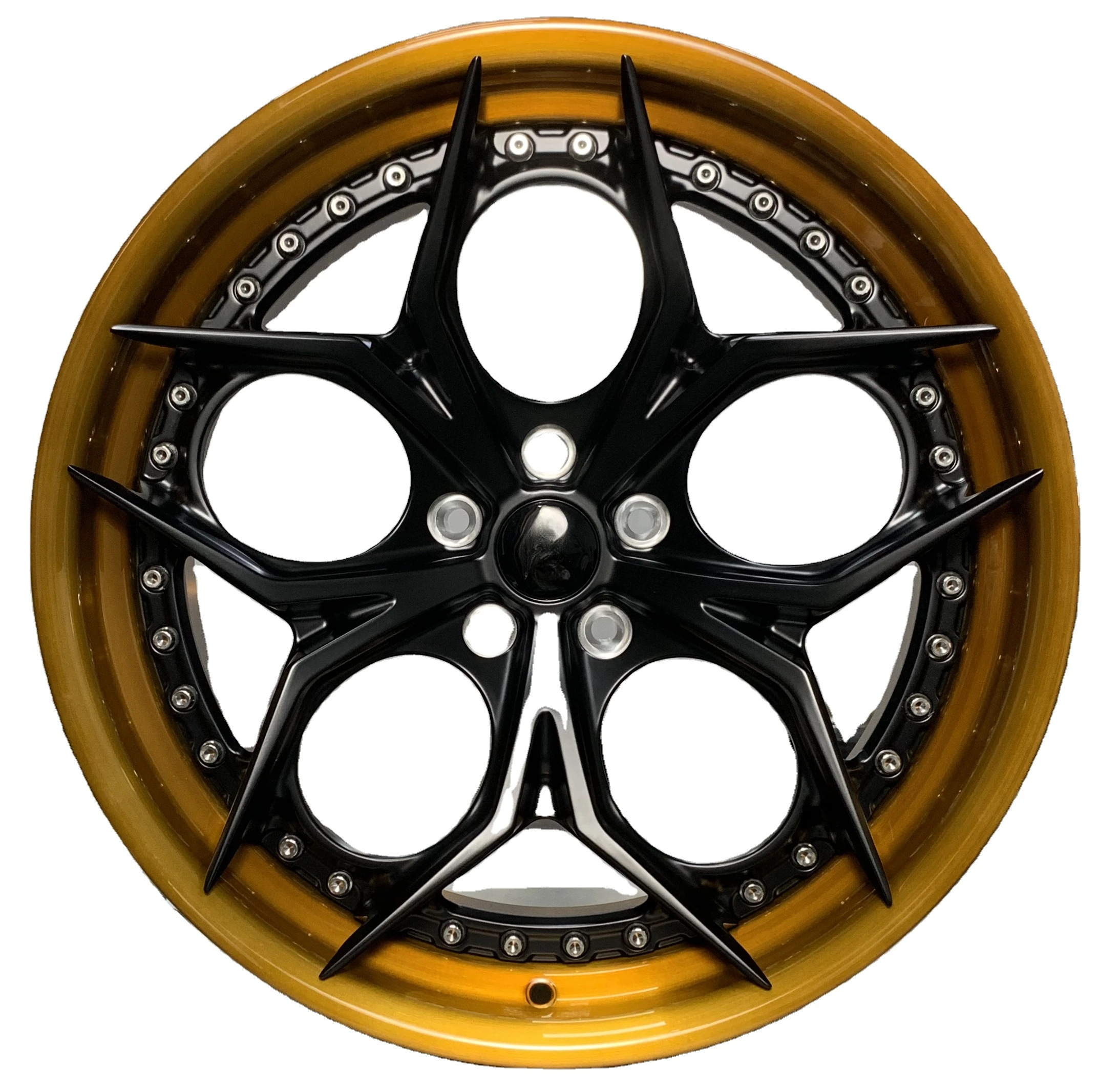 

Two-piece Brushed bronze 20inch 10J Factory Forged aluminum rims wheels New Style popular PCS Customized color Sparkling