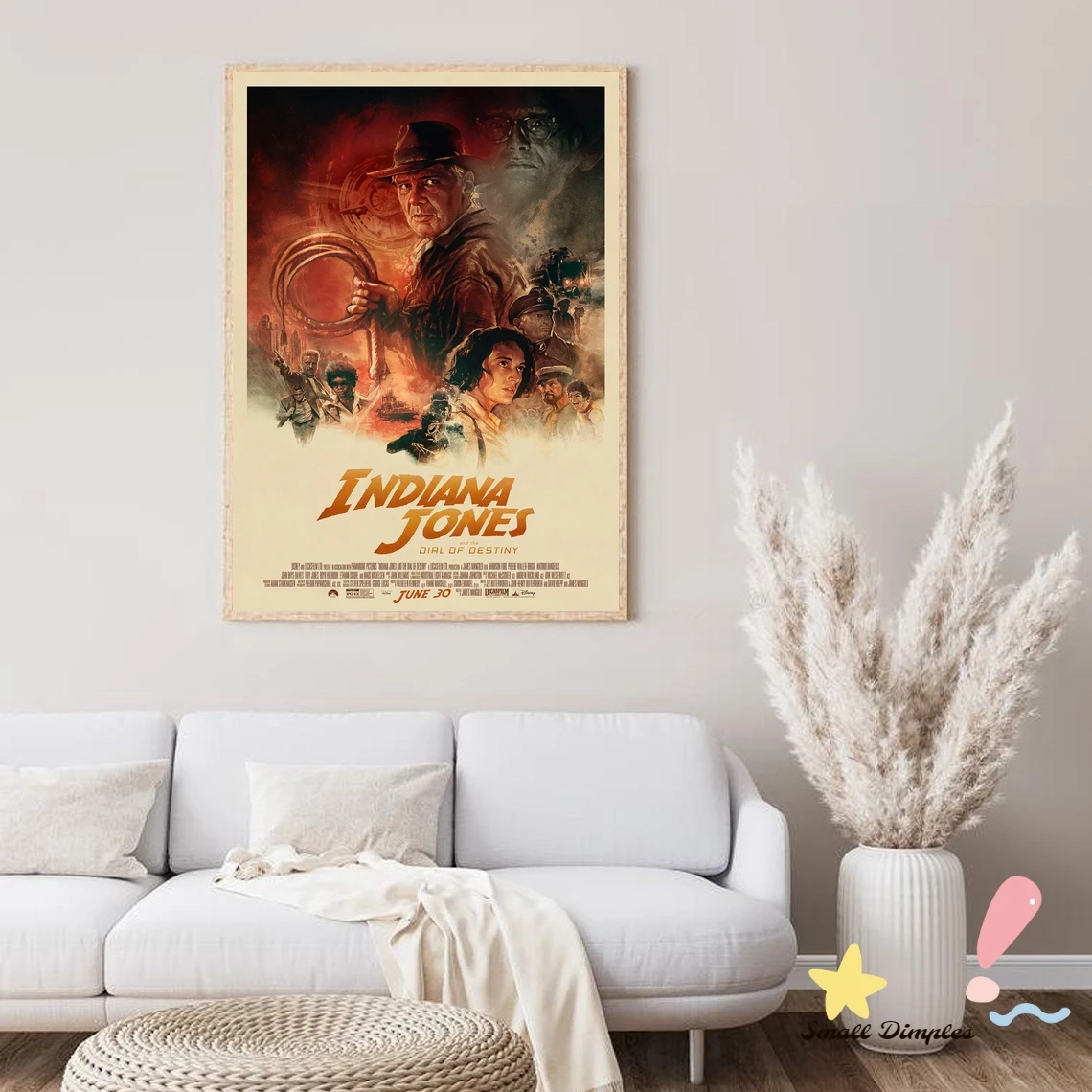Индиана Джонс и циферблат судьбы постер фильма холст художественный принт