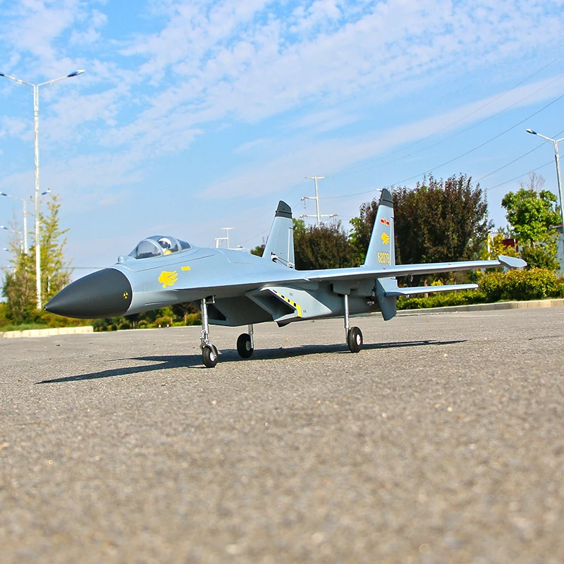 6 CH FlyFans SU-27 J11B Серая окраска Twin 64 мм RC EDF Jet PNP Версия Самолет