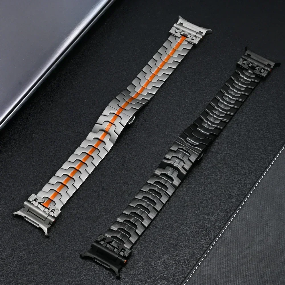 Деловой браслет из нержавеющей стали для Samsung Galaxy Watch Ultra 47 мм роскошный ремешок