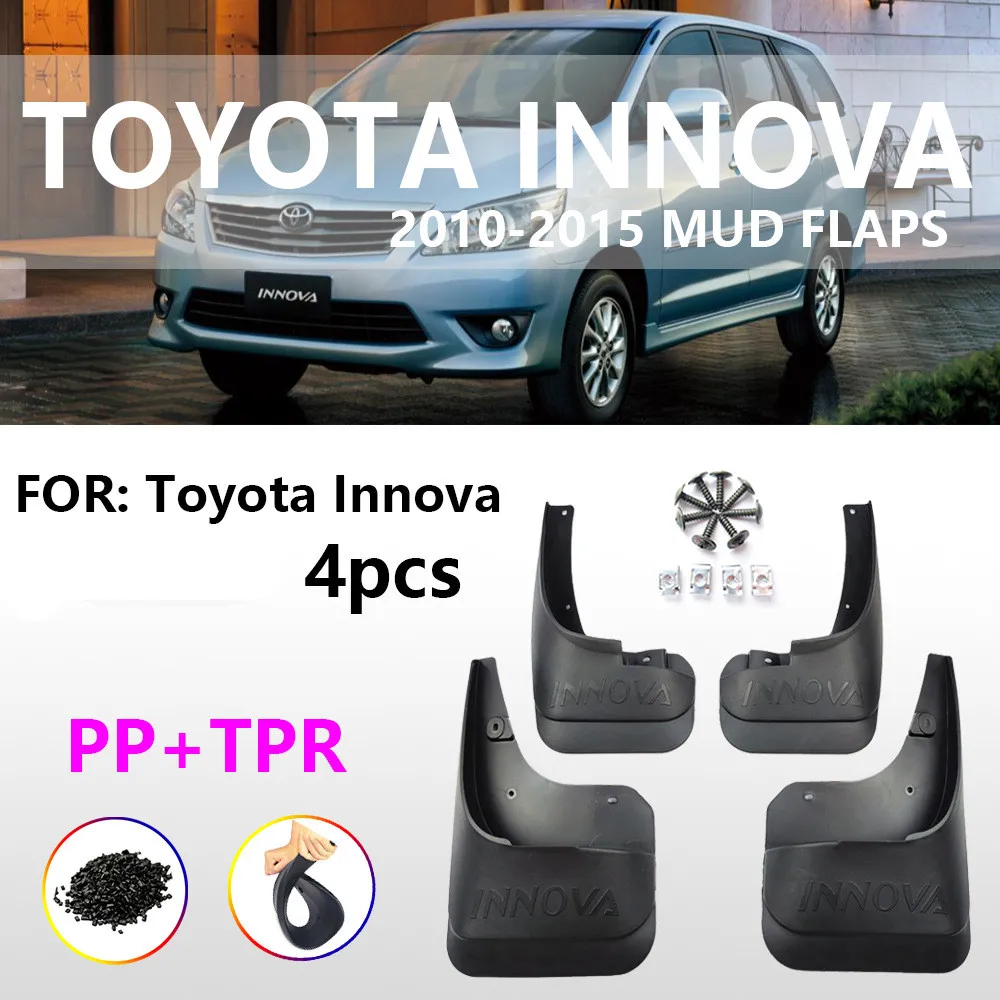 

4 шт., брызговики для Toyota Innova 2006 - 2013 2014 2015 AN40
