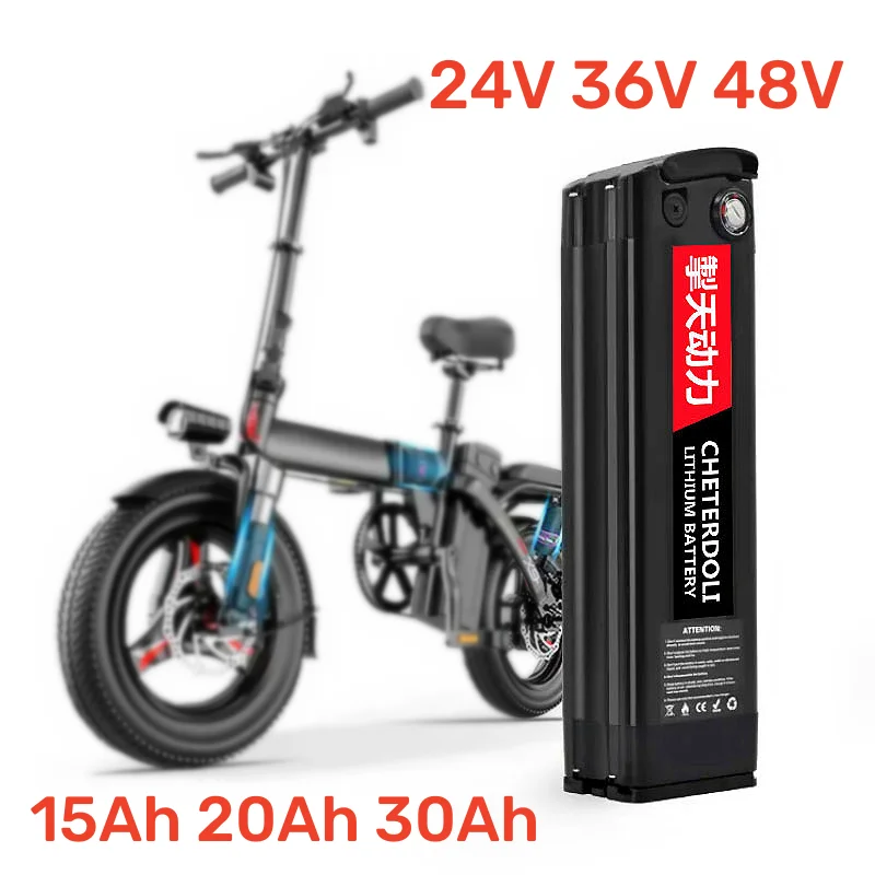 

48V 20Ah 15Ah Silverfish Lithium Electric Bike 1000W 500W 24V 36V Lithium Ion Electric Bike Bicycle 48V18650Battery Pack+Charger