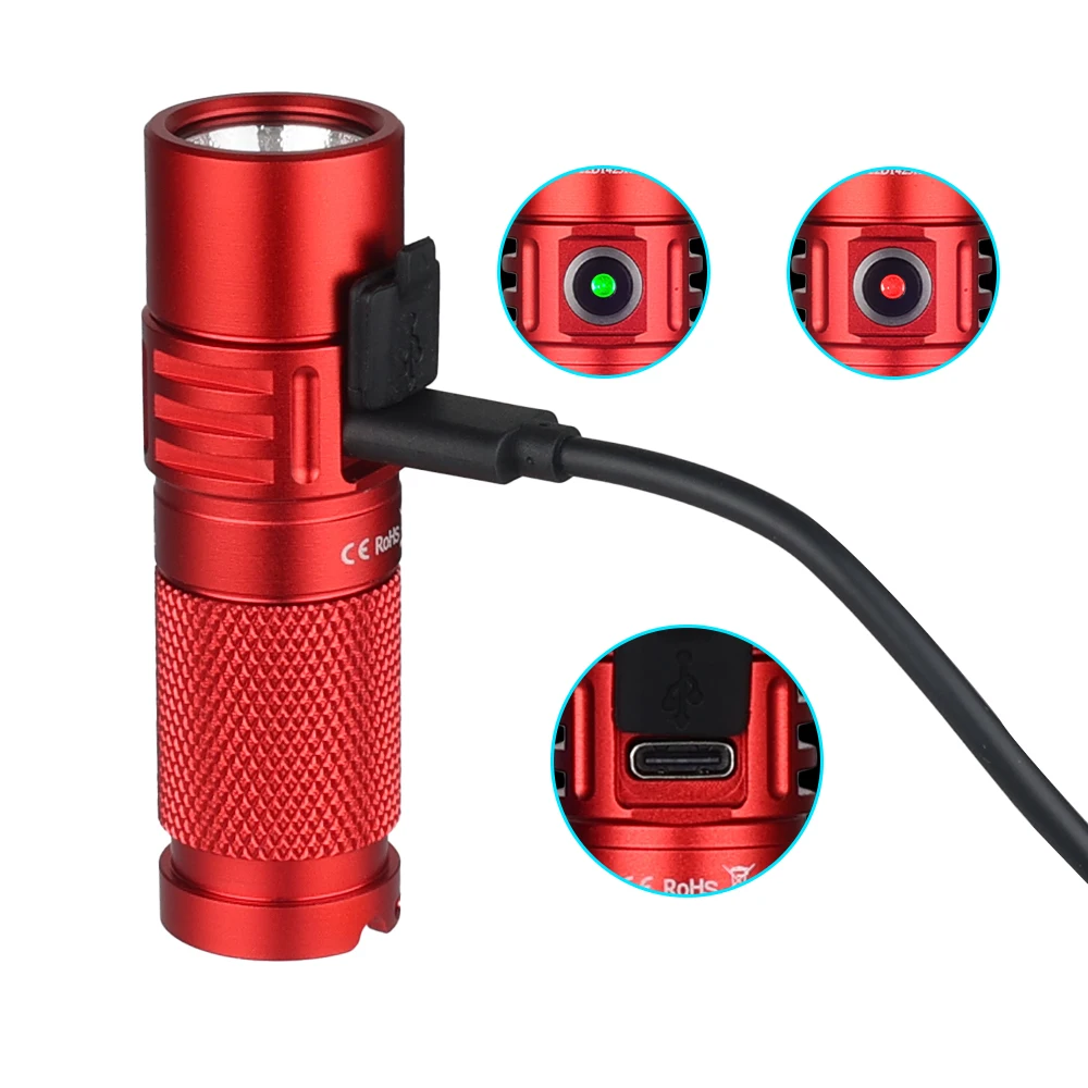 Sofirn SC21 Pro Anduril 1 0 Mini 16340 мощный светодиодный фонарик USB C перезаряжаемый 1100lm LH351D 90CRI -