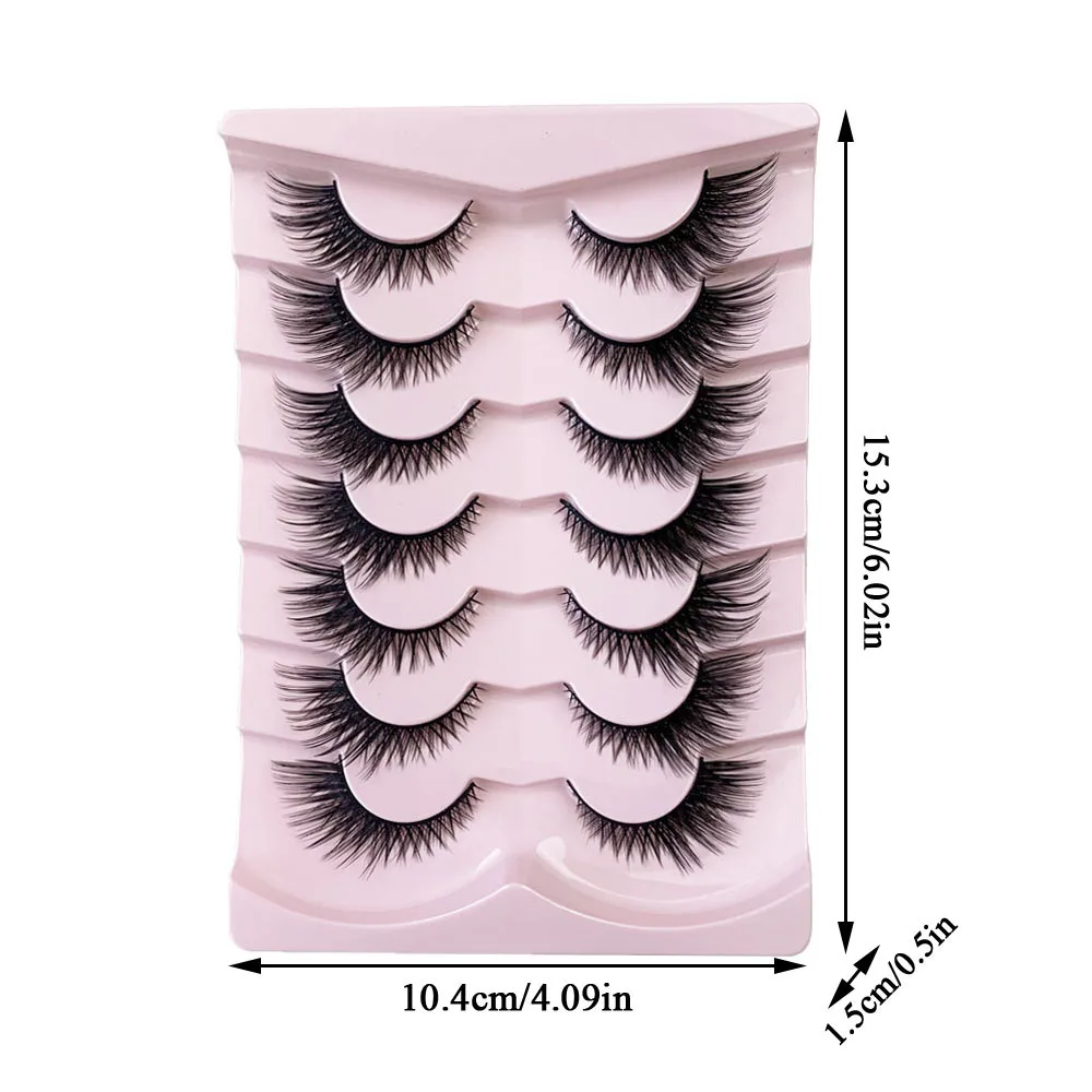 7 пар ресницы для наращивания кошачий глаз