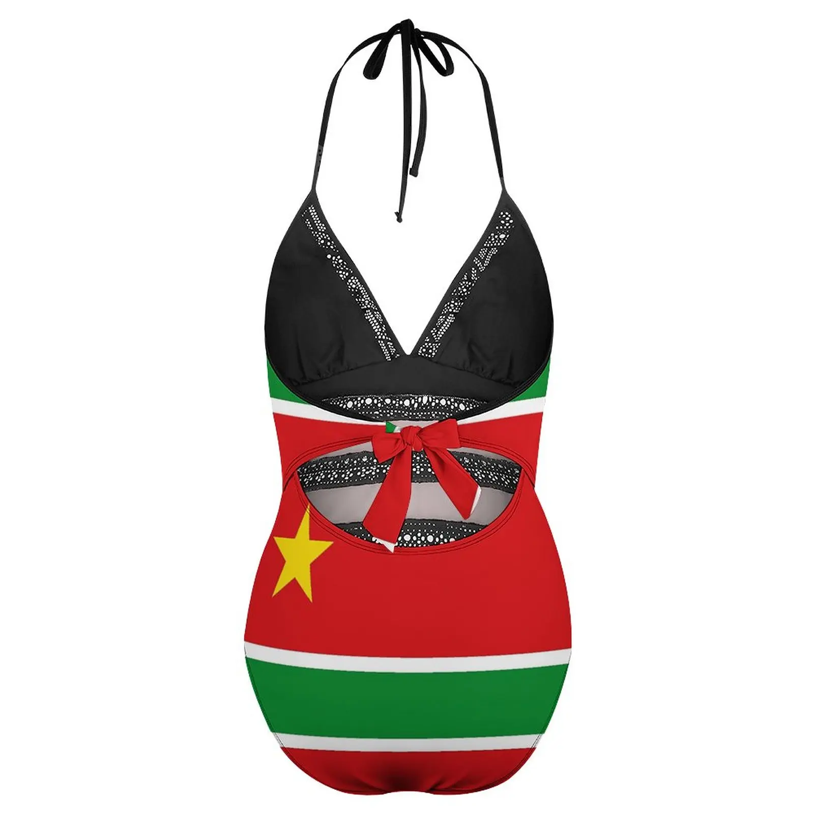 Цельный купальник с флагом Гваделупы милые экзотические женские бикини
