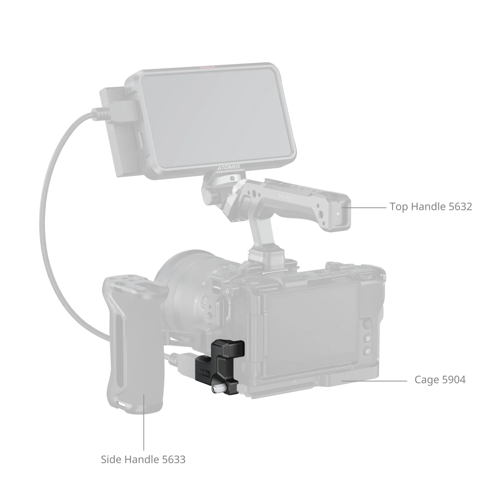 Адаптер SmallRig High-Definition для Nikon ZR: преобразует порт Type D в стандартный порт Type A для кейджей 5904590554685467 (art.: 3920da6754f9c) - 3920da6754f9c