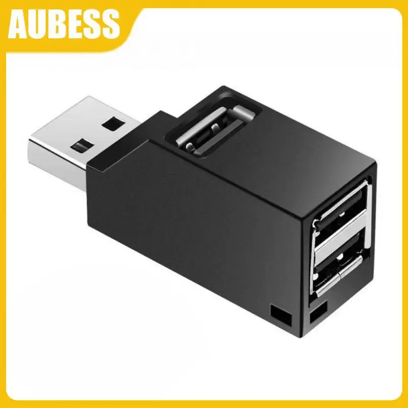 

High Speed 2.0 Hub Adapter 3 Ports Extender Docking Station Usb 2.0 Hub Extender Portable Pc Accessories 480mbps Transfer Small
