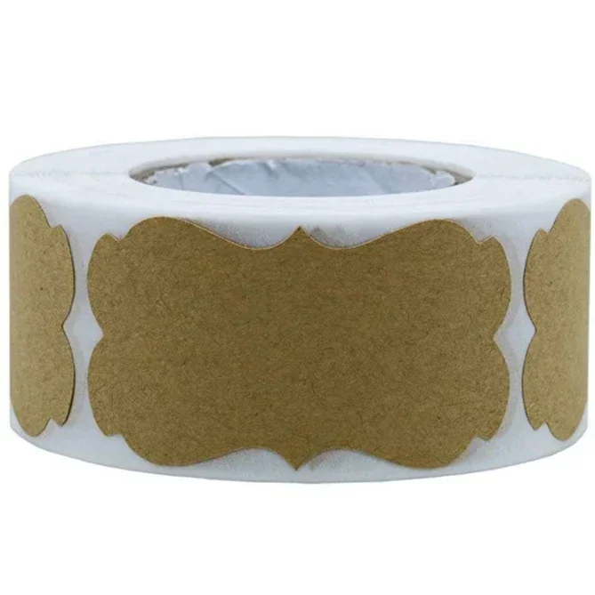 Наклейки Из Крафт-бумаги Пустые Этикетки Декоративная Бумага Для Подарков