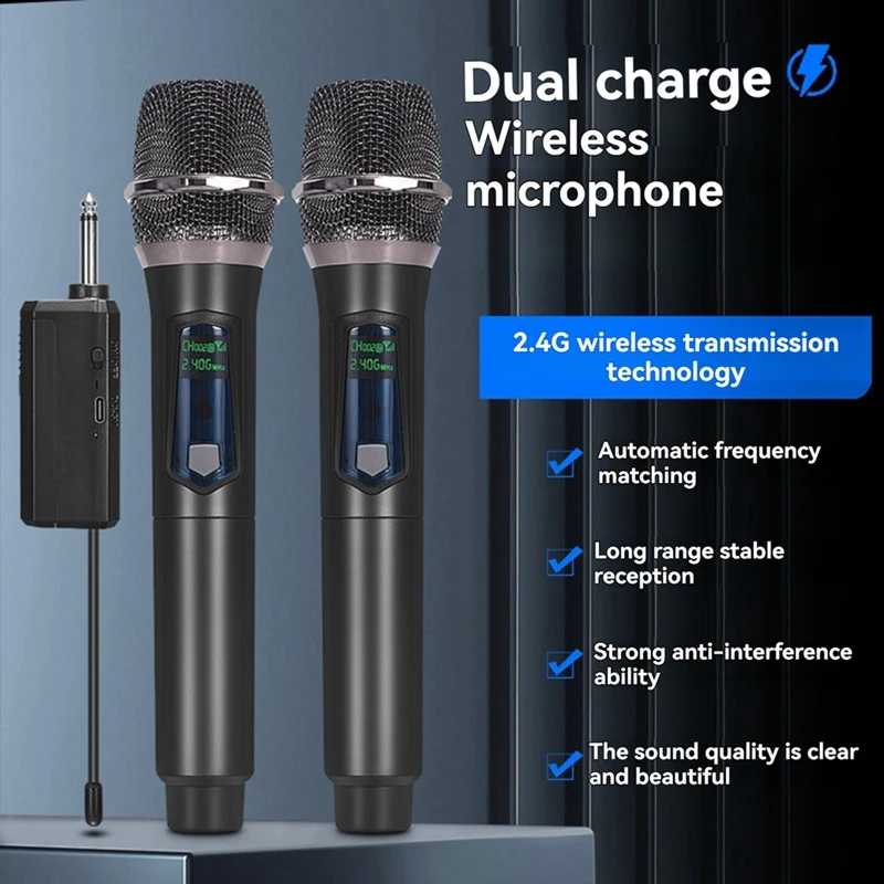 Wireless Microphone Handheld Professional Suitable For Singing Party Performance Meeting Room Home
