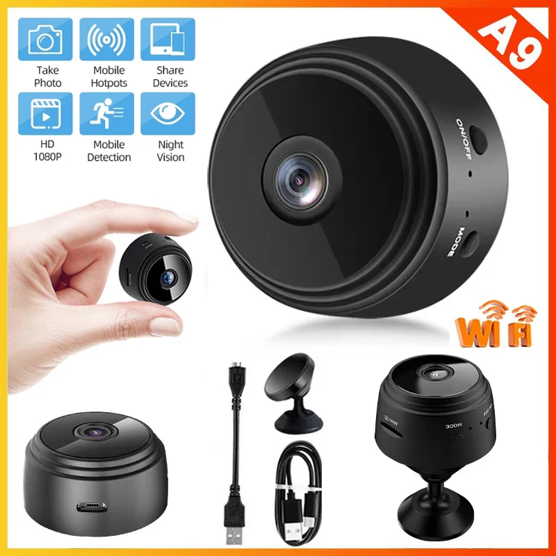 

A9 Mini Camera 1080P HD ip camera Night Version Voice Video Security Wireless Mini Camcorders surveillance cameras wifi Camera