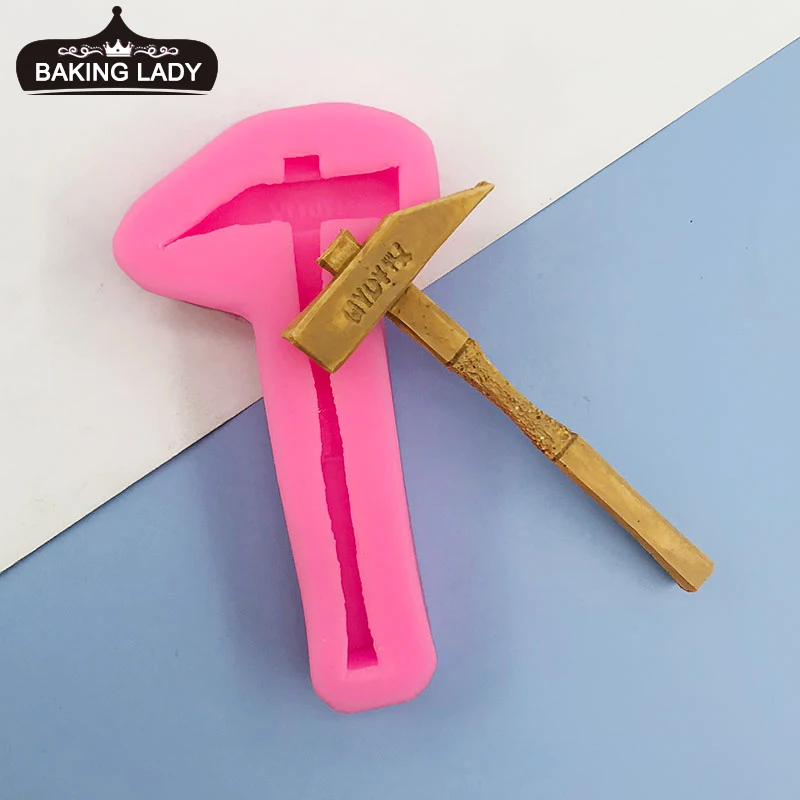 

Hammer Wrench Silicone Mold Fondant Cake Decoration Tools Chocolate Gumpaste Candy Polymer Clay Silicone mold for hardware tools