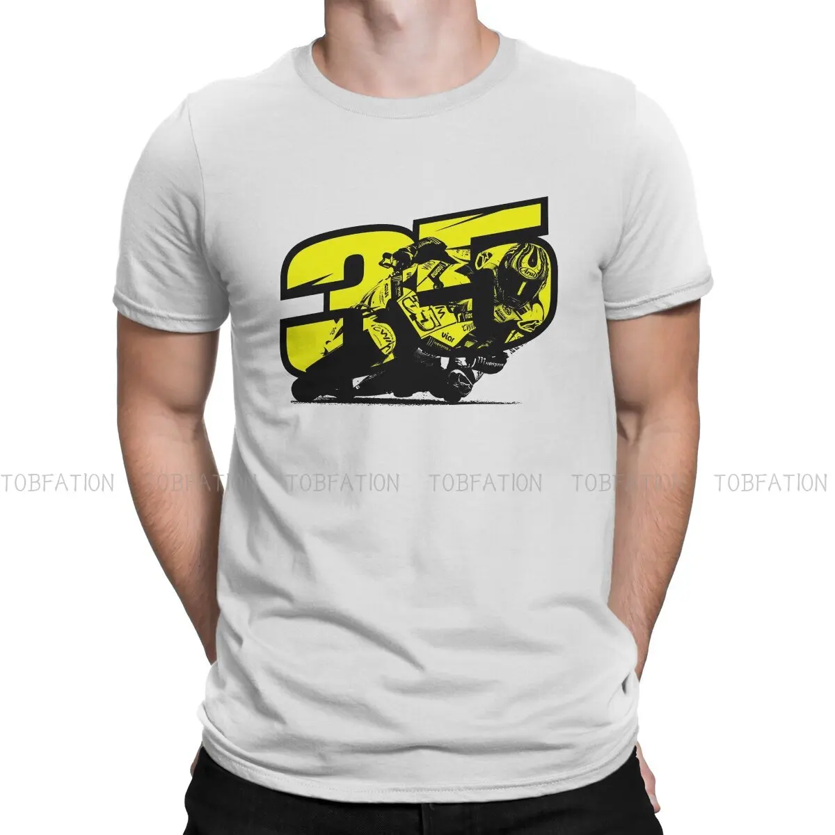

Футболка Cal Crutchlow в стиле хип-хоп, топы с принтом Moto gp, удобная мужская футболка с коротким рукавом, уникальная идея для подарка