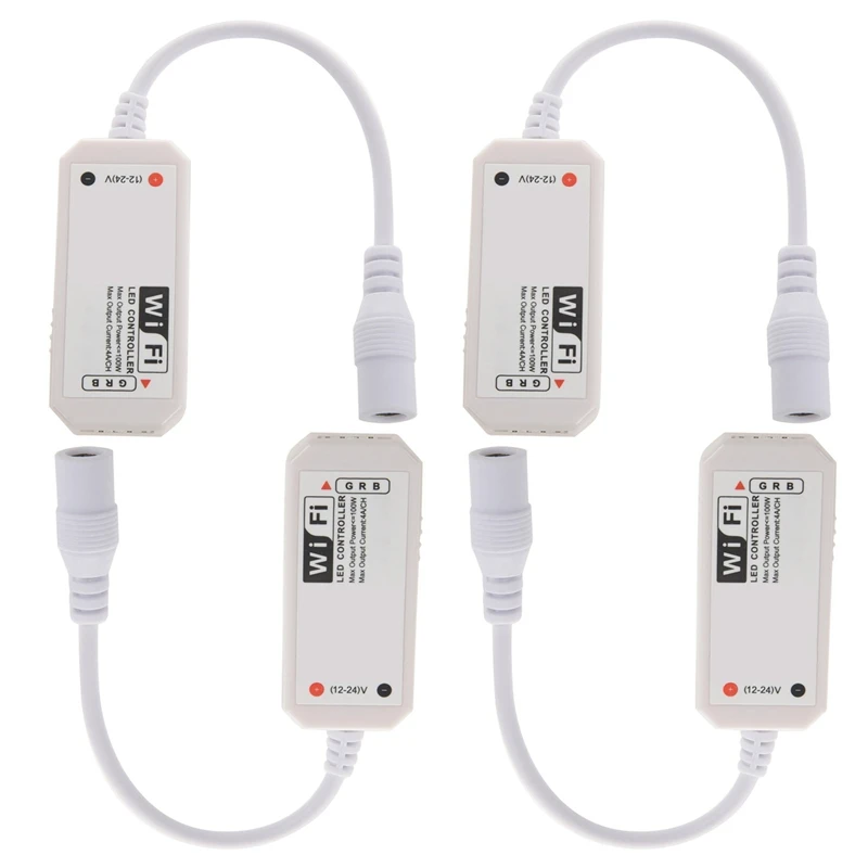 

AT14 4X LED Wifi Remote Controller Works With Alexa/Google Home Voice Control For 5050/3528 RGB LED Strip Lights Change